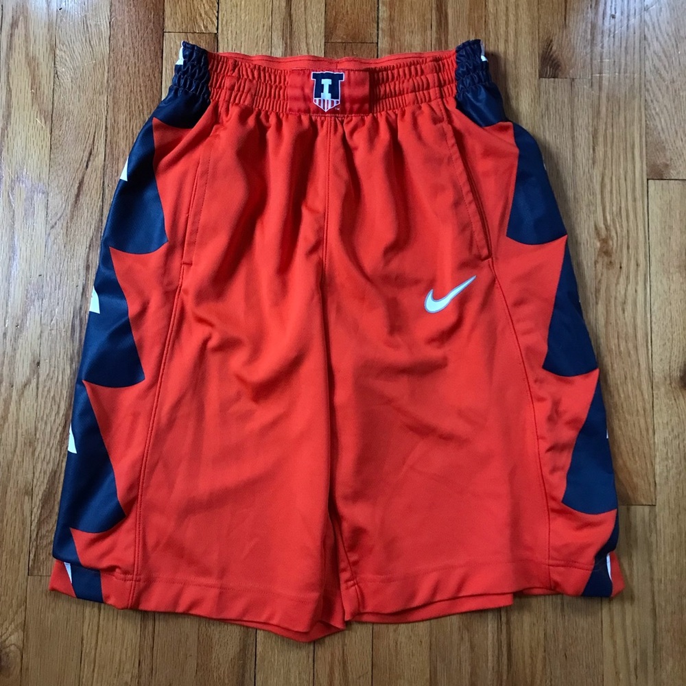Nike Fightin Illini Basketball Shorts Small
